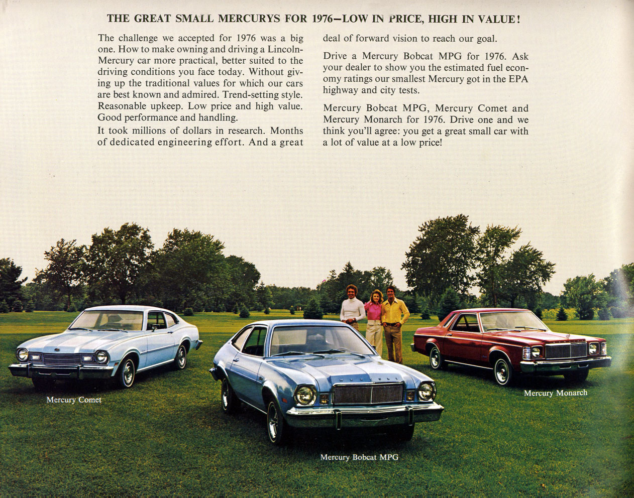 1976 Mercury Range Brochure Page 17